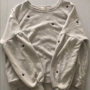 Star embroidered light Grey pullover